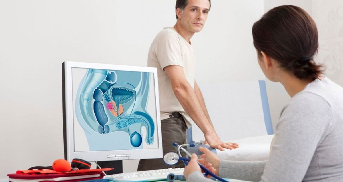 konsultacija su gydytoju dėl prostatito